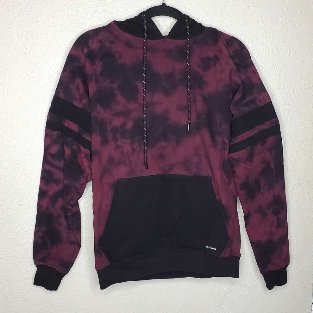 EUC Westy Plum/Black Tie Dye Streetwear  Hoodie/Hooded Sweatshirt (Size: S)